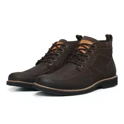Bota Coturno Nobuck Cafe Bonanza - Mister Couros