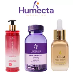 Combo 3 em 1 para Pele (Sérum, Skin repair e Vitam... - Humecta 
