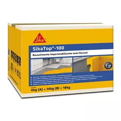 Sikatop 100 - CINZA - CX 18 KG - ImperSelantes - Produtos Técnicos para Impermeabilização 