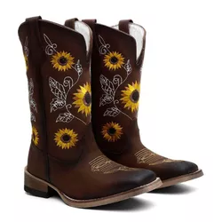 Bota Texana Country Feminina Couro Bovino Legítimo... - JM Country