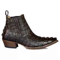 Botina Exótica Country Masculina Bico Fino Couro J... - JM Country