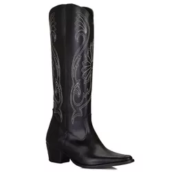 Bota Over Montaria Feminina Couro Legítimo Floater... - JM Country