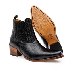 Bota Country Feminina Cano Curto Couro Legítimo Bo... - JM Country