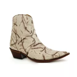 Botina Country Masculina Bico Fino Couro Bovino Le... - JM Country
