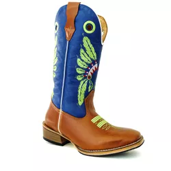 Bota Texana Masculina Couro Legítimo Bovino Nobuck... - JM Country