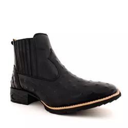 Botina Country Masculina Bico Quadrado Couro Legít... - JM Country