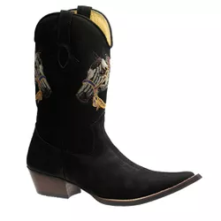 Bota Country Texana Masculina Bico Fino Couro Nobu... - JM Country