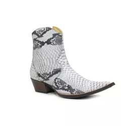 Botina Country Masculina Bico Fino Couro Legítimo ... - JM Country