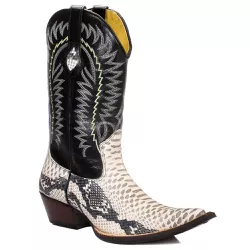 Bota Texana Bico Fino Masculina Couro Bovino Legít... - JM Country