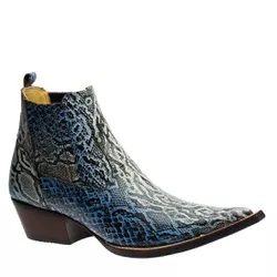 Botina Country Masculina Cano Curto Couro Legítimo... - JM Country
