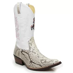Bota Texana Masculina Bico Fino Couro Exótico Pith... - JM Country