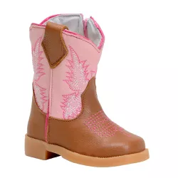 Bota Texana Baby Couro Legítimo Bico Quadrado Cast... - JM Country