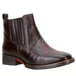 Botina Feminina Country Urbana Couro Legítimo Nobr... - JM Country