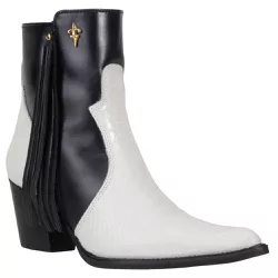 Bota Cano Curto Feminina Country Bico Fino Couro L... - JM Country
