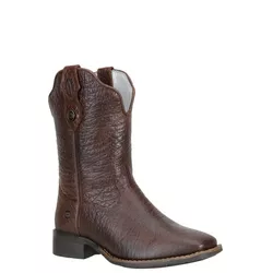  Bota Texana Feminina Bico Quadrado Couro Bovino L... - JM Country