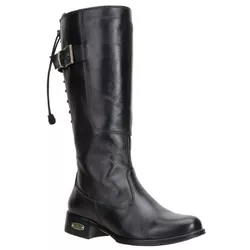  Bota Montaria Feminina Com Ajuste Cano Alto Couro... - JM Country
