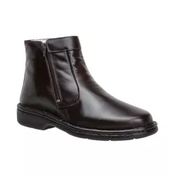 Botina Anti-Stress Alto Conforto Masculina Couro C... - JM Country