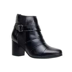 Bota Country Feminina Cano Curto Salto Alto Couro ... - JM Country