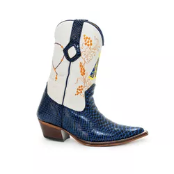 Bota Country Masculina Texana Bico Fino Couro Legí... - JM Country