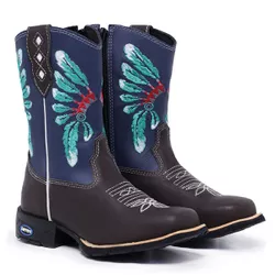 Bota Texana Country Infantil Unissex Couro Legítim... - JM Country