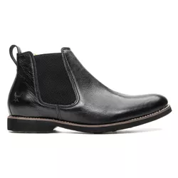 Botina Chelsea Floater Preto Masculina Couro Solad... - JM Country