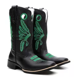 Bota Texana Country Masculina Couro Bovino Legítim... - JM Country
