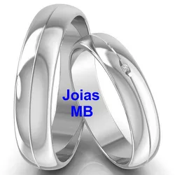 7028 - Alianças de Casamento Prudentópolis 6,5mm - Joias MB Loja Oficial