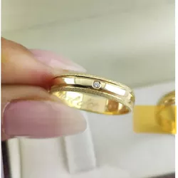 5403 - Alianças Abauladas Aparecida de Goiânia 5mm - Joias MB Loja Oficial