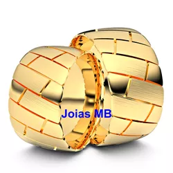 5631 - Alianças Aguas Claras Shopping 11mm - Joias MB Loja Oficial