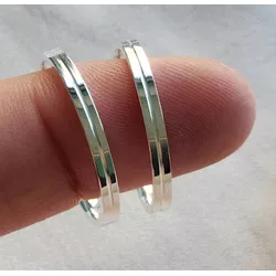 1058 - Alianças Baratas Jaboatão dos Guararapes 2,5mm - Joias MB Loja Oficial