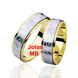 5866 - Alianças Bodas de Ouro São Paulo 7mm - Joias MB Loja Oficial