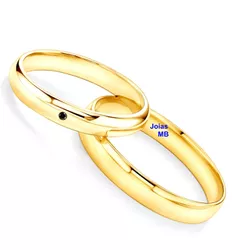 5905 - Alianças Bourbon Shopping 3mm - Joias MB Loja Oficial