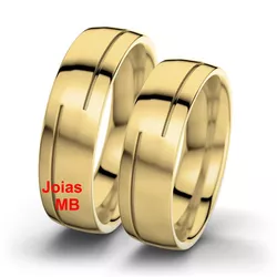 55060 - Alianças Catalogo Goiânia 6mm - Joias MB Loja Oficial