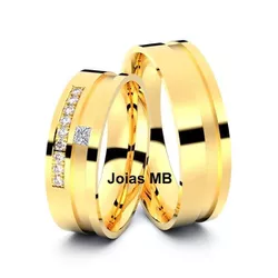 5305 - Alianças de Casamento Assis Chateaubriand 6,5mm - Joias MB Loja Oficial