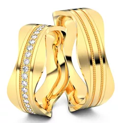 661 - Alianças de Casamento Austrália 8mm - Joias MB Loja Oficial