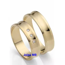 4508 - Alianças de Casamento Barra Mansa 5mm - Joias MB Loja Oficial