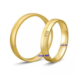  3979 - Alianças de Casamento Belo Horizonte 2,7mm - Joias MB Loja Oficial