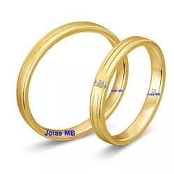 4721 - Alianças de Casamento Bonito 3mm - Joias MB Loja Oficial