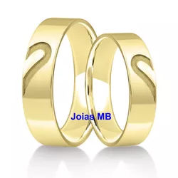 5960 - Alianças de Casamento Conceição do Araguaia 7mm - Joias MB Loja Oficial