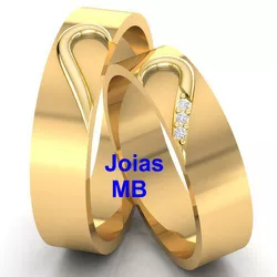 4959 - Alianças de Casamento Criciúma 7mm - Joias MB Loja Oficial