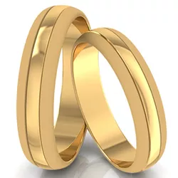  4014 - Alianças de Casamento DF 6mm - Joias MB Loja Oficial