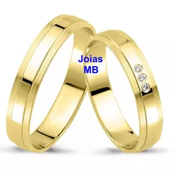 6010 - Alianças de Casamento Dinamarca 6,5mm - Joias MB Loja Oficial