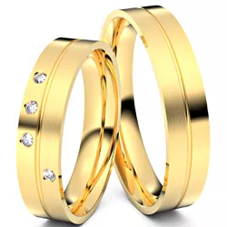 4500 - Alianças de Casamento Sinop 5,3mm - Joias MB Loja Oficial