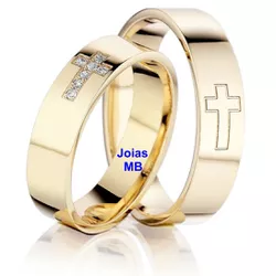 4079 - Alianças de Casamento Americana 6mm - Joias MB Loja Oficial