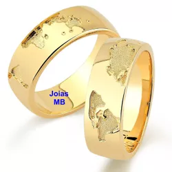  3824 - Alianças de Casamento Asa Sul 6mm - Joias MB Loja Oficial