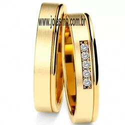 5662 - Alianças de Casamento Atenas 5,6mm - Joias MB Loja Oficial
