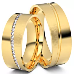 5352 - Alianças de Casamento Barcelona 7,5mm - Joias MB Loja Oficial
