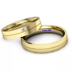 5544 - Alianças de Casamento Batatais 4mm - Joias MB Loja Oficial