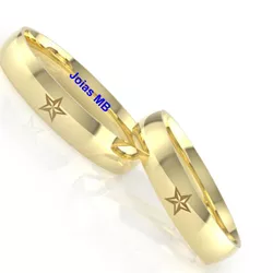 4100 - Alianças de Casamento Biguaçu 5mm - Joias MB Loja Oficial