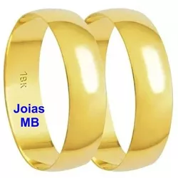 3775 - Alianças de Casamento Birigui 5mm - Joias MB Loja Oficial